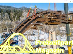 Aufbau des Themenbereichs „Sonnenbucht“ in FANTASIA (Januar 2025)